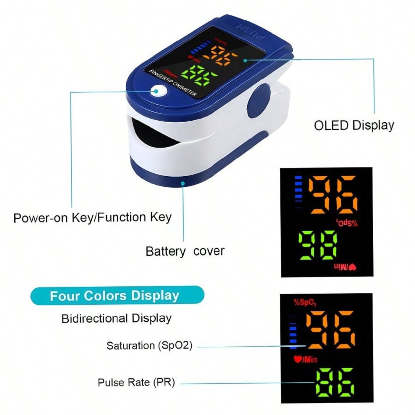 Portable Finger Pulse Oximeter