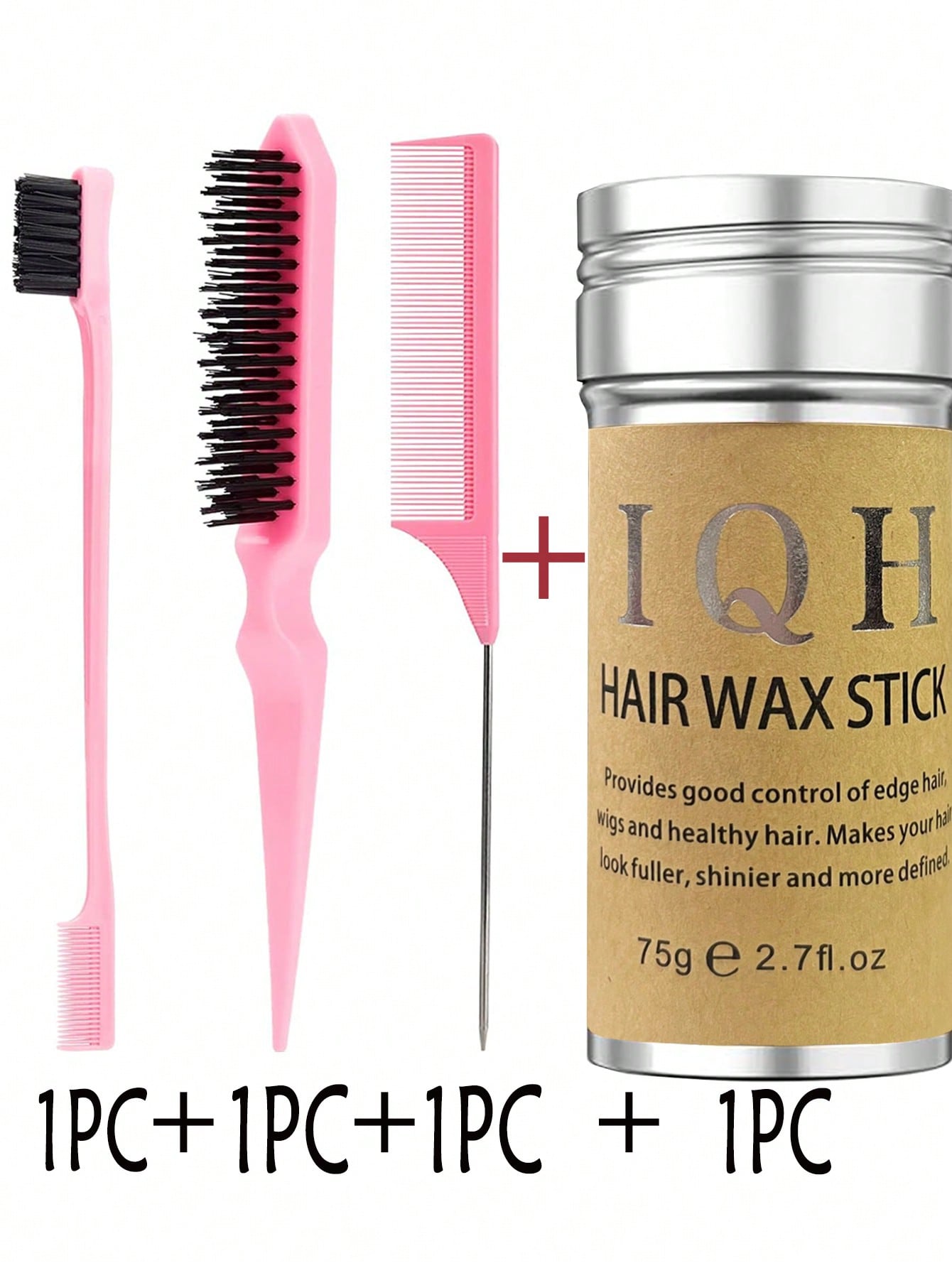 4 Pcs Hair Wax Stick Styling Comb Kit