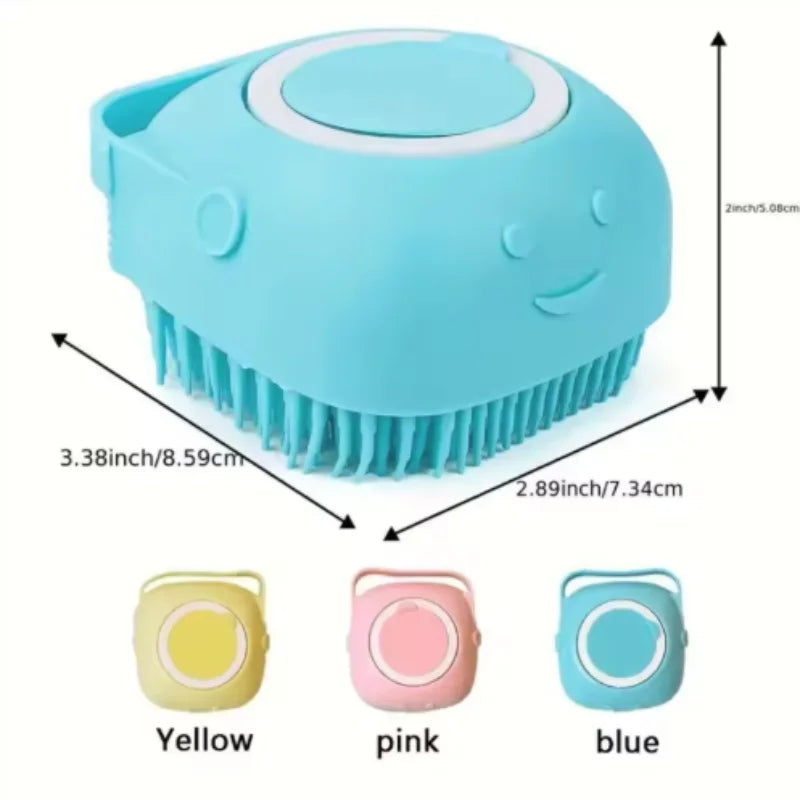 Silicone Pet Bath Soap Brush