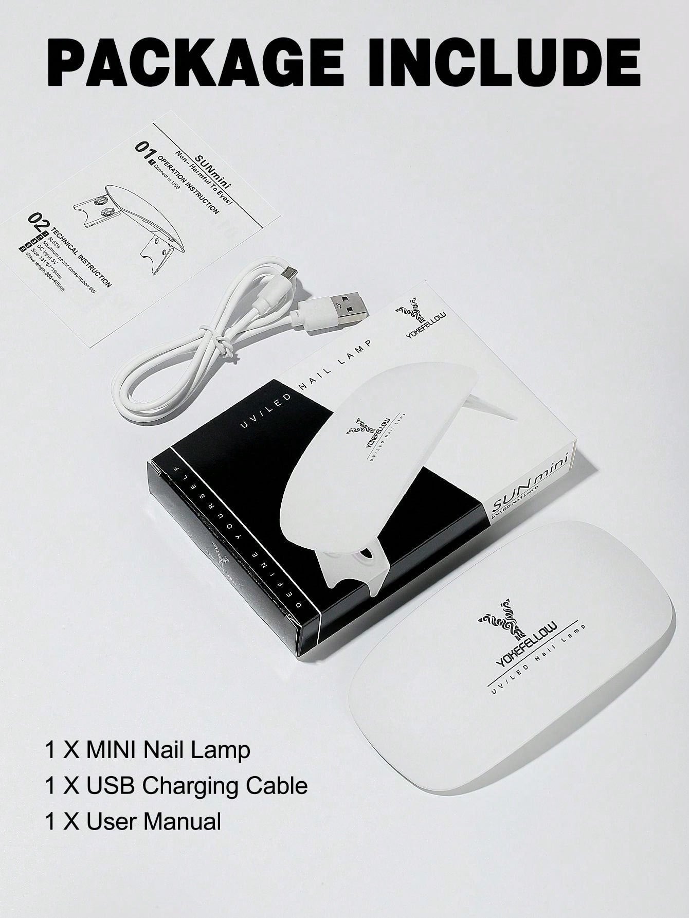 Mini UV LED Nail Lamp For Curing All Nail Gel