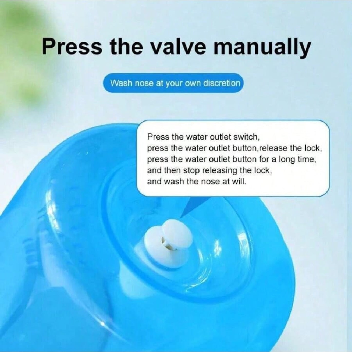Nasal Wash Cleaner Nose Bottle Irrigator For Adults