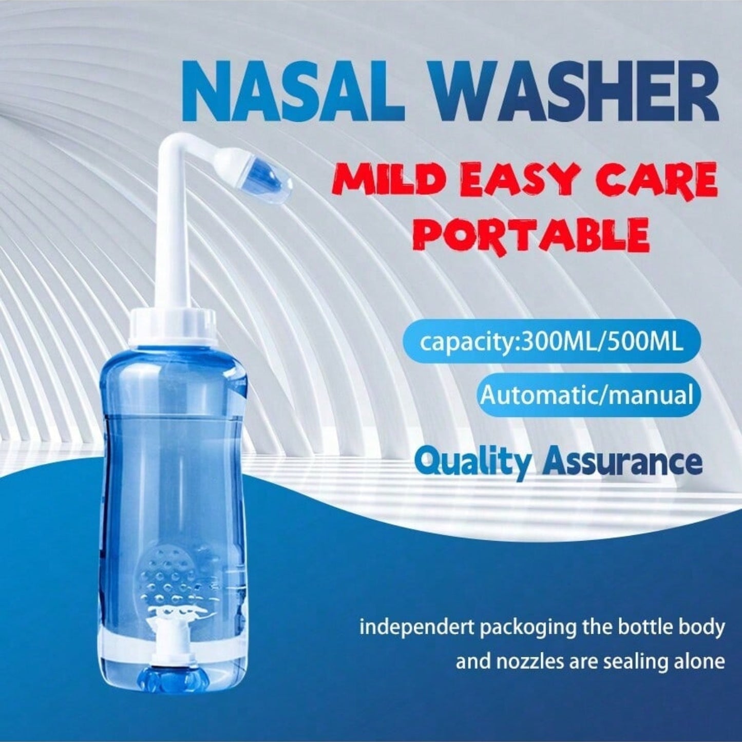 Nasal Wash Cleaner Nose Bottle Irrigator For Adults