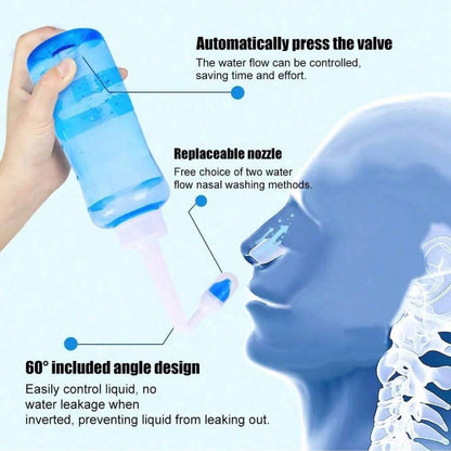 Nasal Wash Cleaner Nose Bottle Irrigator For Adults