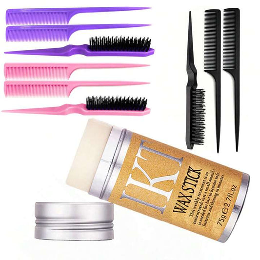 4 Pcs Hair Wax Stick Styling Comb Kit