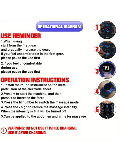 Wireless EMS Muscle Stimulator Abdominal Shaping  Remote Control Belt