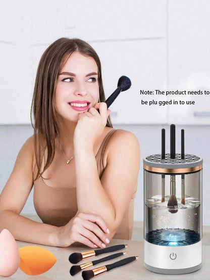 Electric Makeup Brush Cleaner USB-Powered For All Brush Sizes