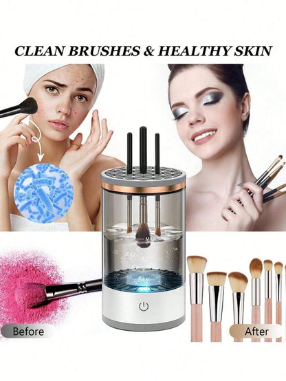 Electric Makeup Brush Cleaner USB-Powered For All Brush Sizes
