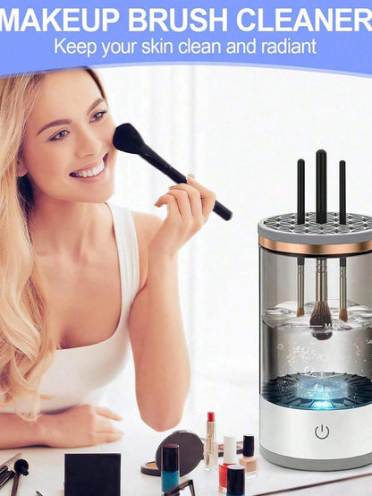 Electric Makeup Brush Cleaner USB-Powered For All Brush Sizes