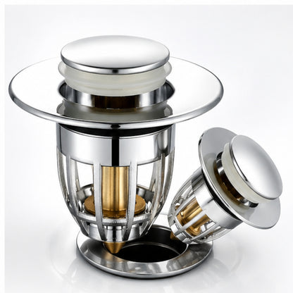 Push Button Pop-Up Drain Stopper for Sink & Bathtub