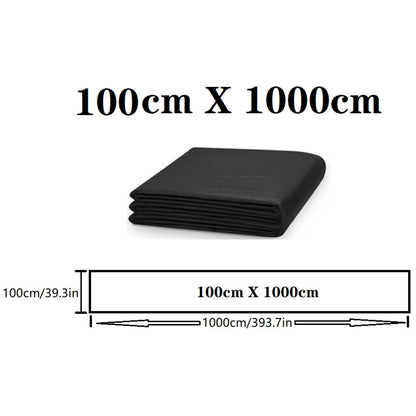 Heavy-Duty Black Landscape Fabric Barrier Soil Separator For Gardens & Yards