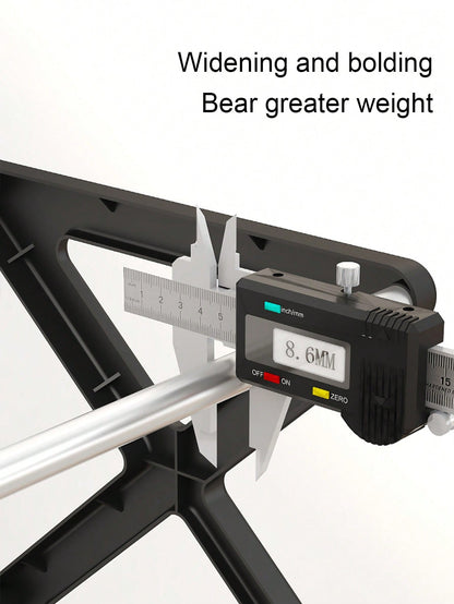 4-Layer Plastic Shoe Rack Organizer Stackable Shoe Cabinets-Black