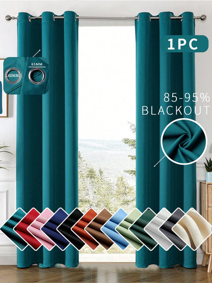 Blackout Curtain Panel For Living Room Top Ring Noise Reducing Thermal Insulated Curtain