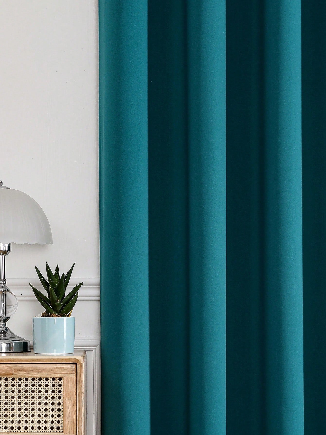 Blackout Curtain Panel For Living Room Top Ring Noise Reducing Thermal Insulated Curtain