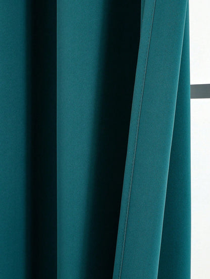 Blackout Curtain Panel For Living Room Top Ring Noise Reducing Thermal Insulated Curtain
