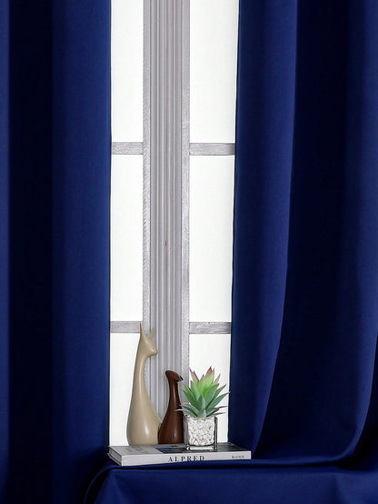 Blackout Curtain Panel For Living Room Top Ring Noise Reducing Thermal Insulated Curtain