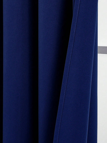 Blackout Curtain Panel For Living Room Top Ring Noise Reducing Thermal Insulated Curtain