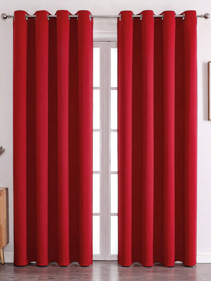 Blackout Curtain Panel For Living Room Top Ring Noise Reducing Thermal Insulated Curtain