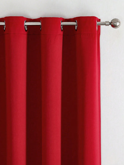 Blackout Curtain Panel For Living Room Top Ring Noise Reducing Thermal Insulated Curtain