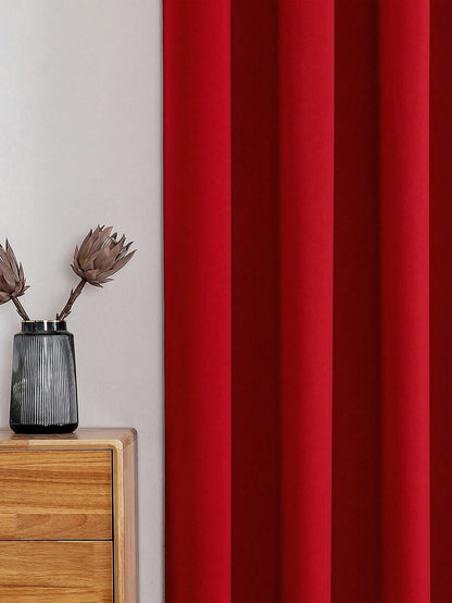 Blackout Curtain Panel For Living Room Top Ring Noise Reducing Thermal Insulated Curtain