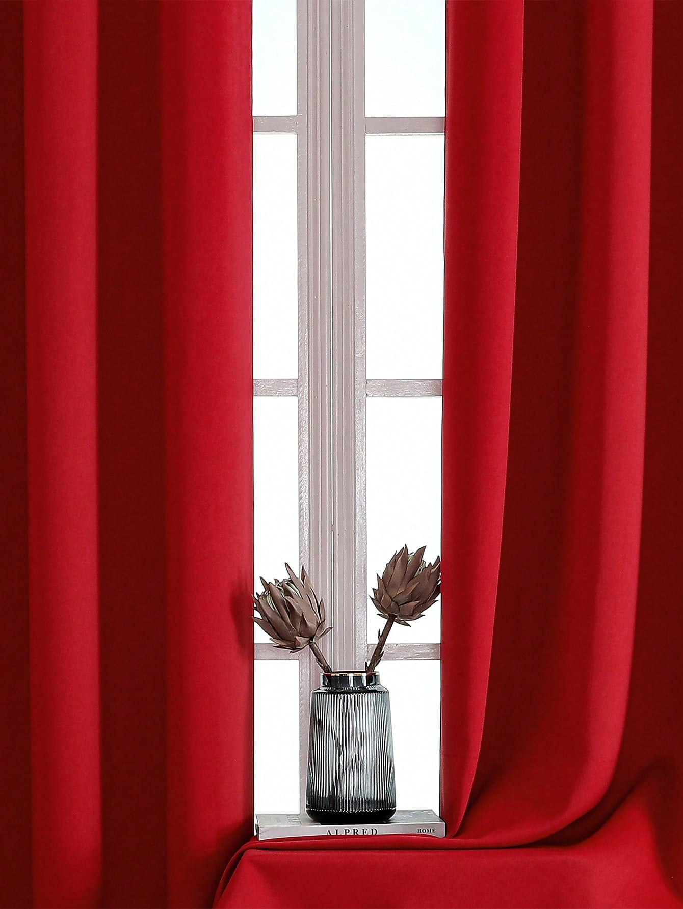 Blackout Curtain Panel For Living Room Top Ring Noise Reducing Thermal Insulated Curtain