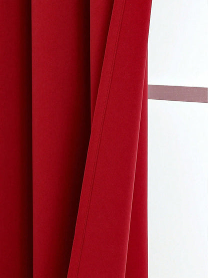 Blackout Curtain Panel For Living Room Top Ring Noise Reducing Thermal Insulated Curtain