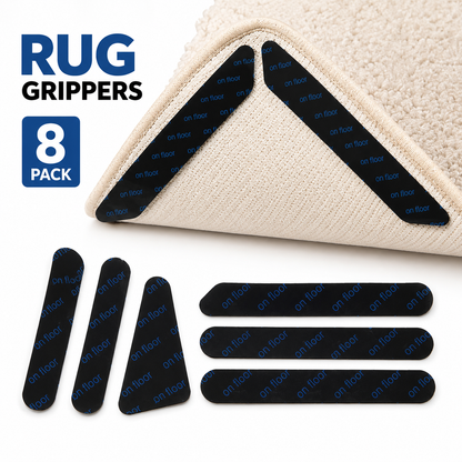 Anti Slip Rug Grippers – Reusable Washable Carpet Stickers