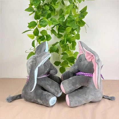 Hide And Seek Singing Elephant Plush Doll Toy