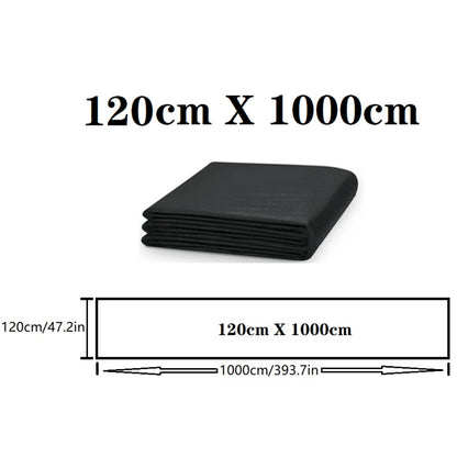 Heavy-Duty Black Landscape Fabric Barrier Soil Separator For Gardens & Yards