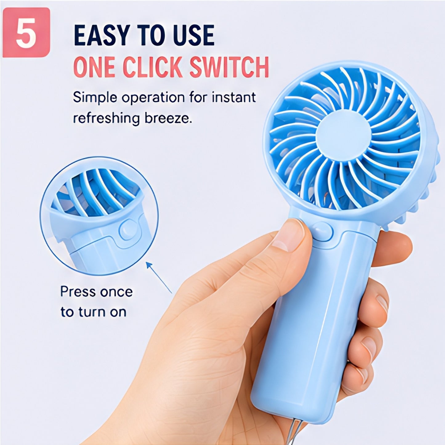 Mini Handheld Portable Fan