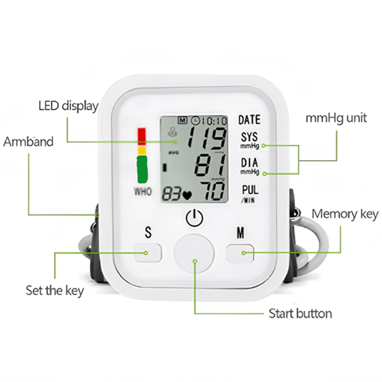 Automatic Blood Pressure Measuring Monitor