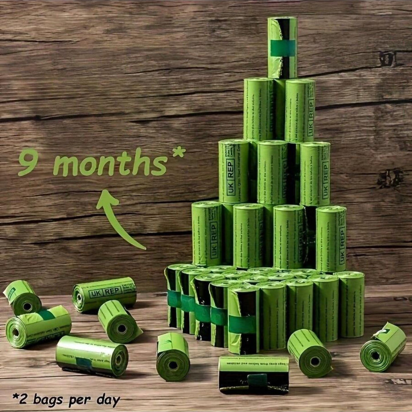 120pcs Pet Poop Disposal Waste Bags