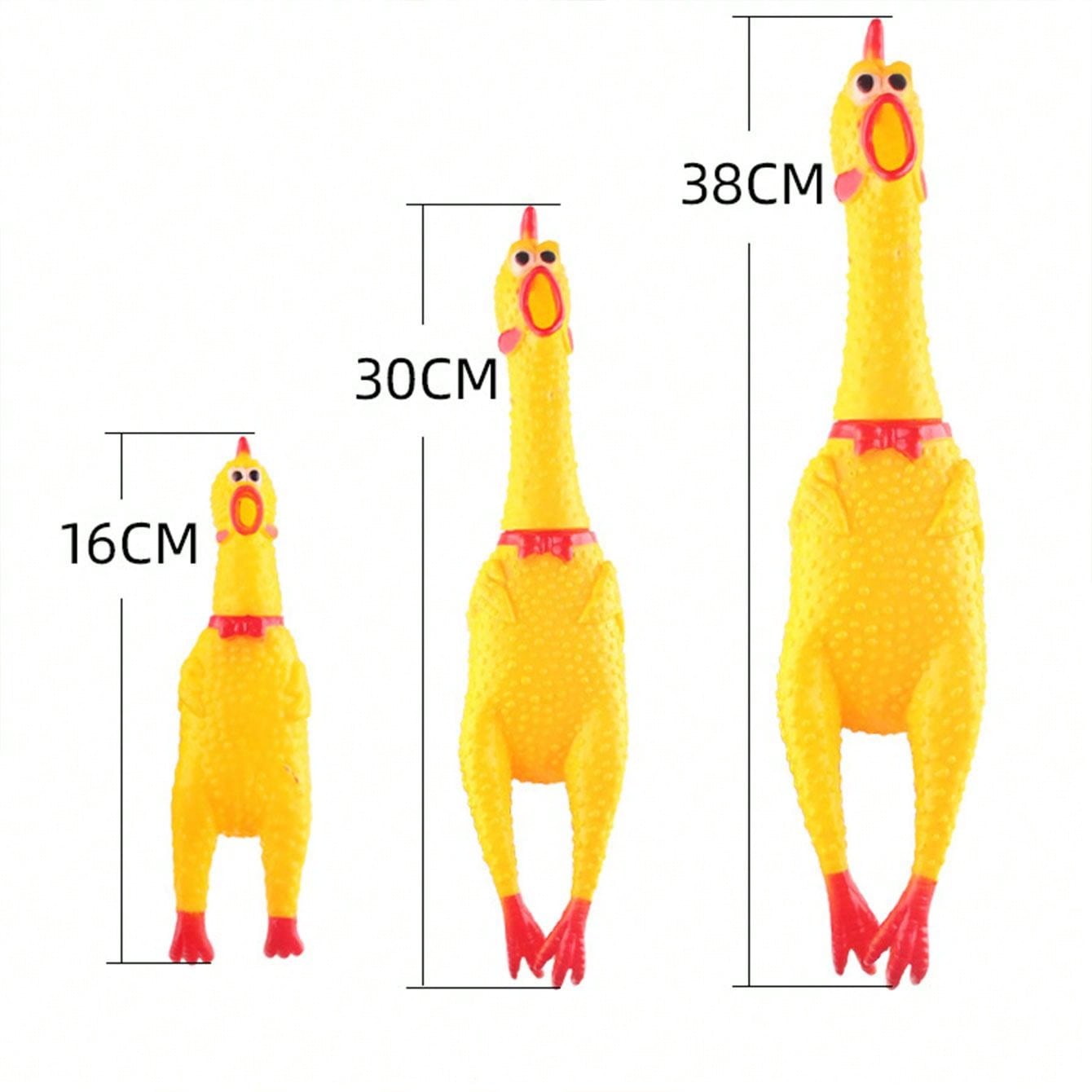 3pcs Pet Squeaky Chicken Screaming Toys