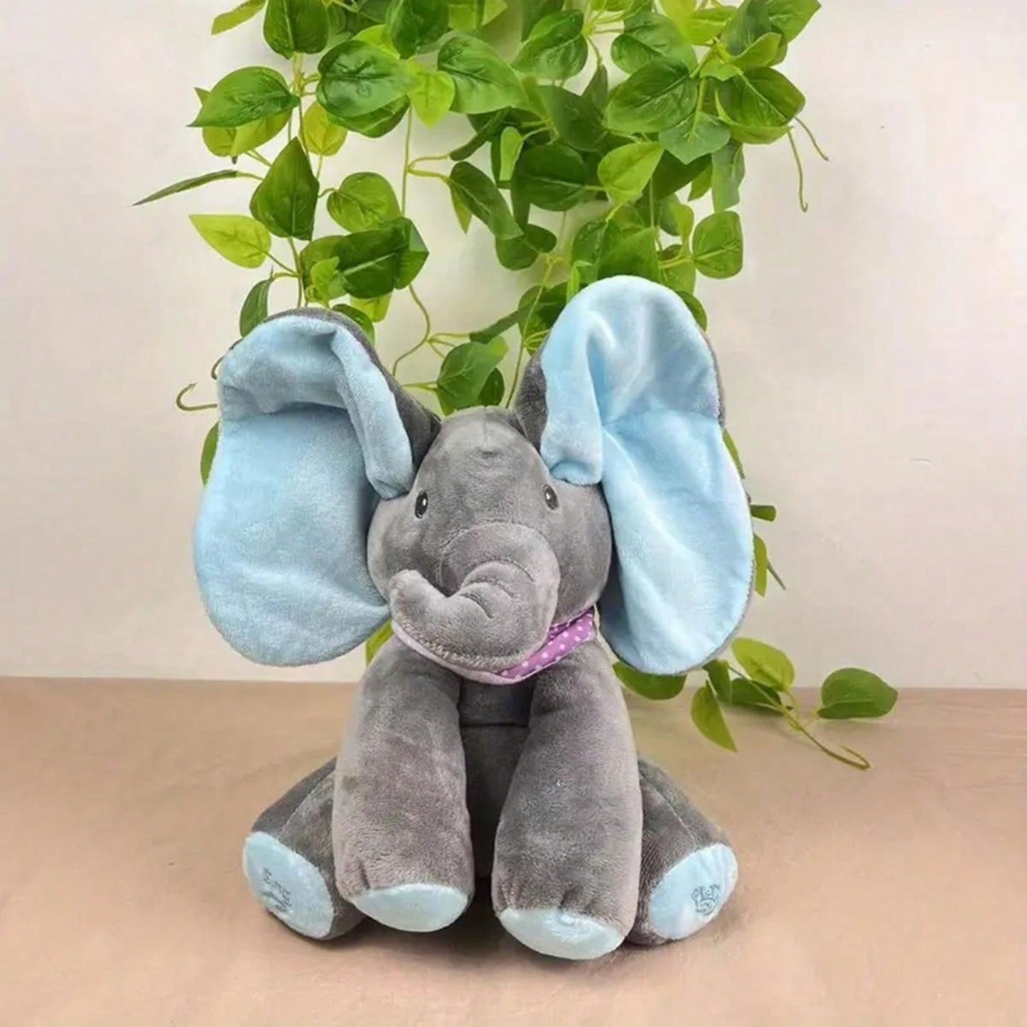 Hide And Seek Singing Elephant Plush Doll Toy