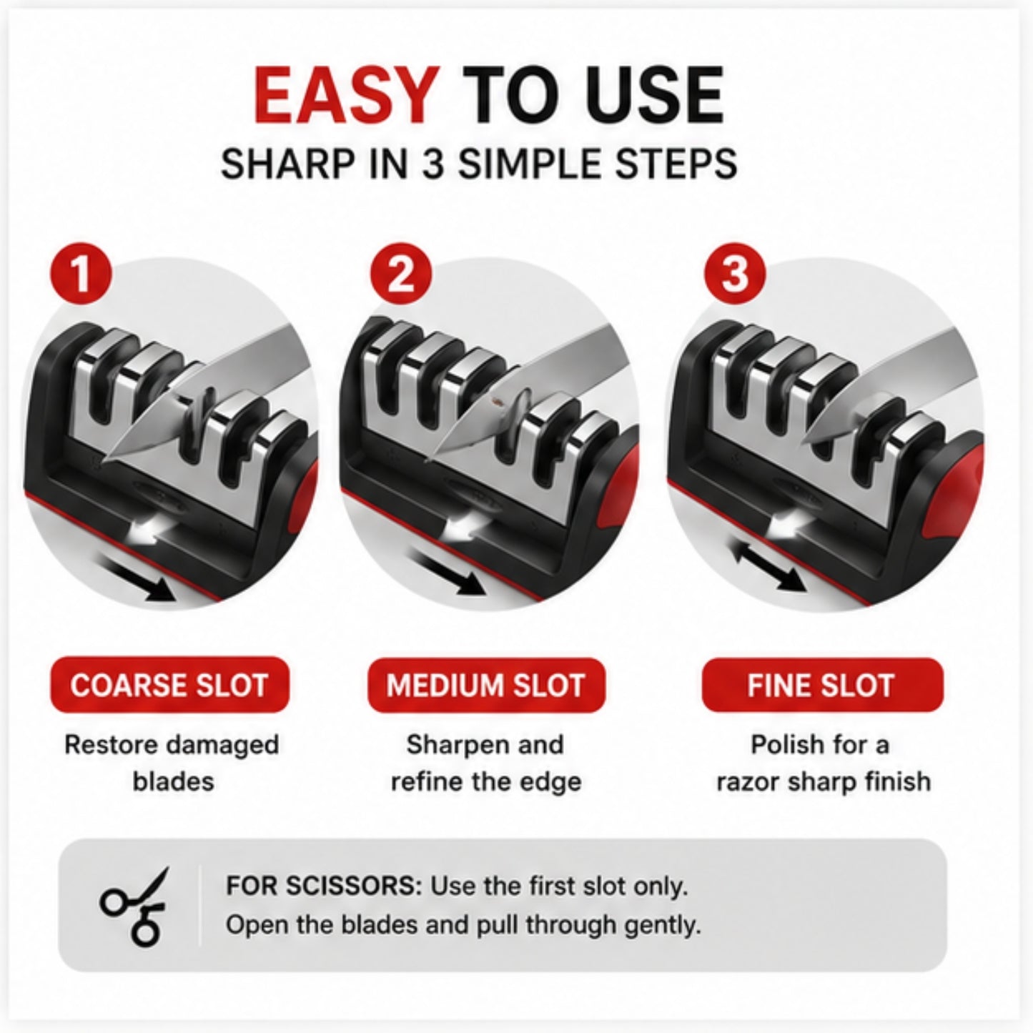 4-Stage Precision Knife Sharpener