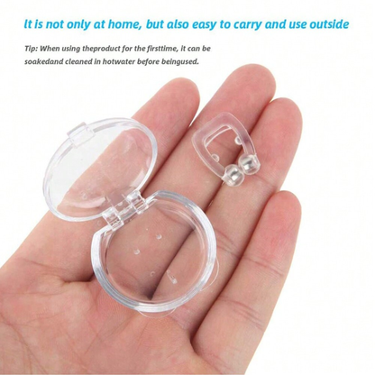 4PCS Magnetic Anti‑Snoring Nose Clip
