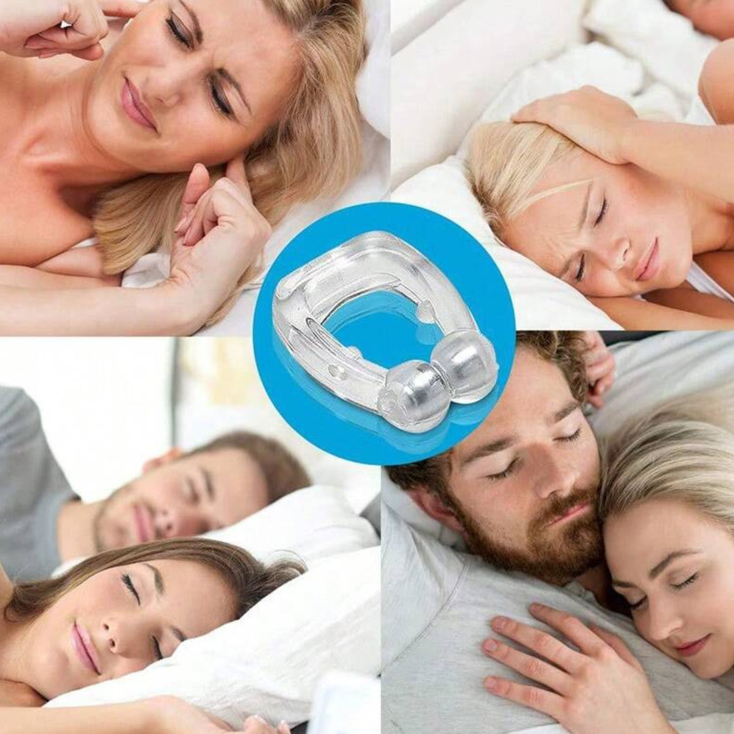 4PCS Magnetic Anti‑Snoring Nose Clip