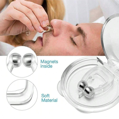 4PCS Magnetic Anti‑Snoring Nose Clip