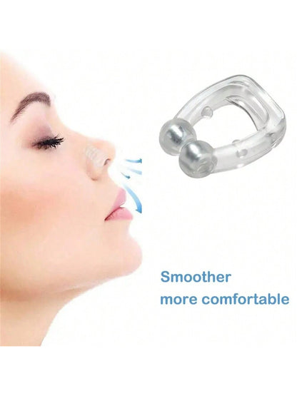 4pcs Silicone Magnetic Anti Snoring Nose Clip