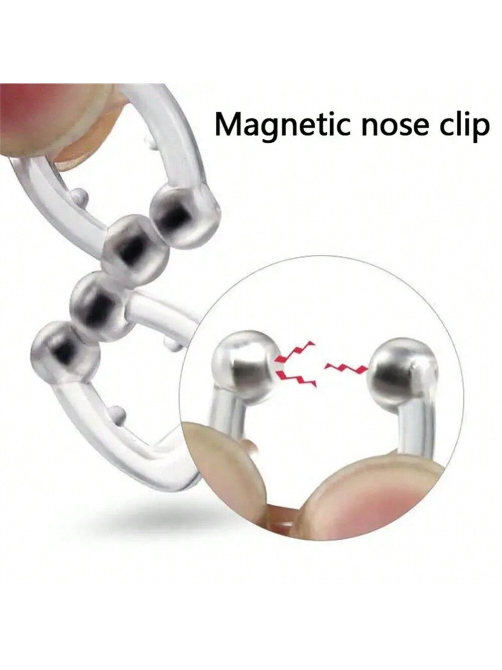 4pcs Silicone Magnetic Anti Snoring Nose Clip