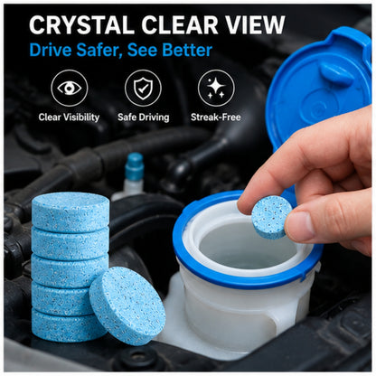 100PCS CrystalClear Windshield Washer Tablets