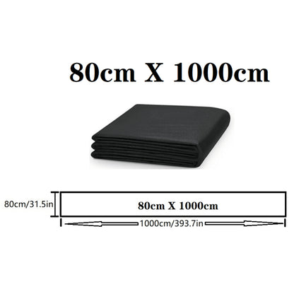 Heavy-Duty Black Landscape Fabric Barrier Soil Separator For Gardens & Yards