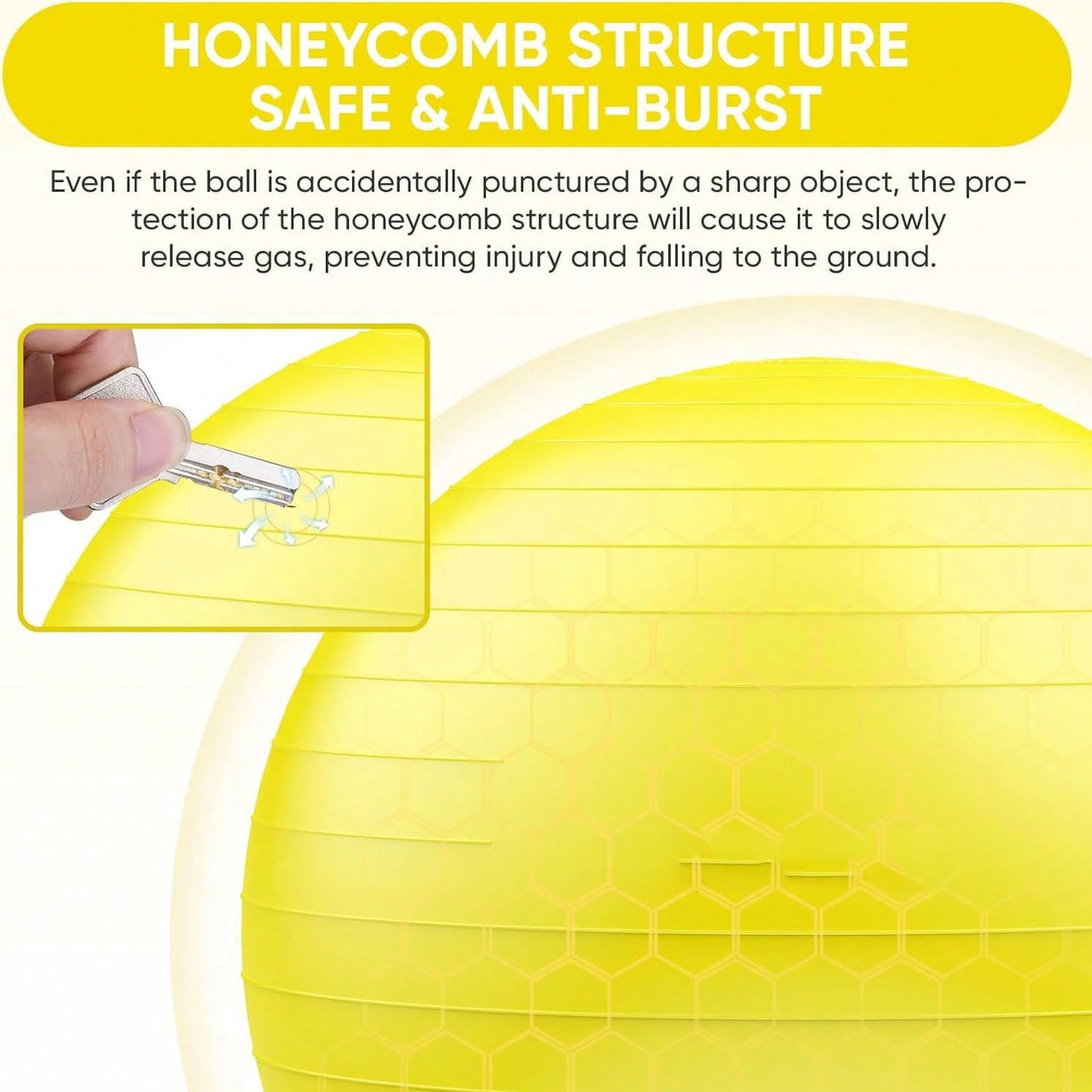 Anti-Burst Yoga  Fitness Balls For Pregnancy, Physical Therapy, Balance, Stability Home Gym