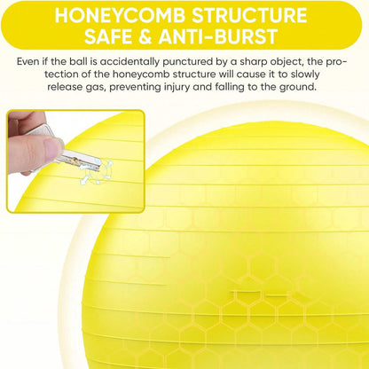 Anti-Burst Yoga  Fitness Balls For Pregnancy, Physical Therapy, Balance, Stability Home Gym