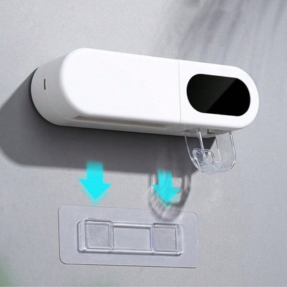 Smart UV Sterilizer Toothbrush Holder Wall-Mounted Toothbrush Sanitizer Dispenser