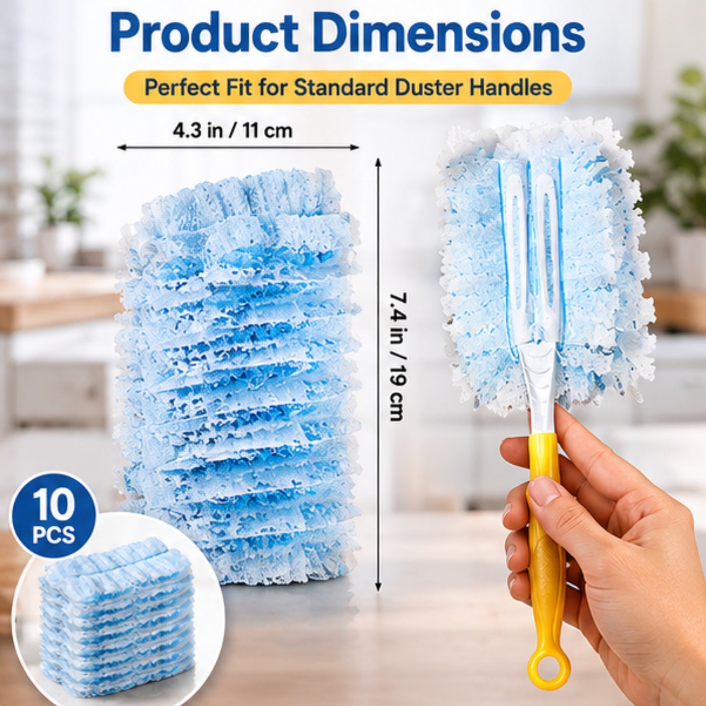 10-Pack Dust Collector Refills (Swiffer Compatible)