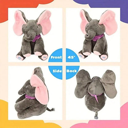 Hide And Seek Singing Elephant Plush Doll Toy