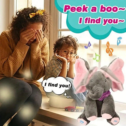 Hide And Seek Singing Elephant Plush Doll Toy