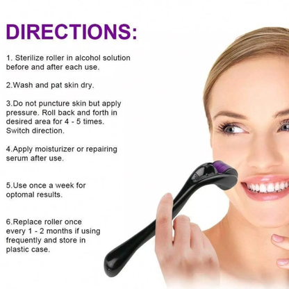 Derma Skin Roller 540 Titanium Microneedle 0.50mm – Anti-Ageing & Hair Growth