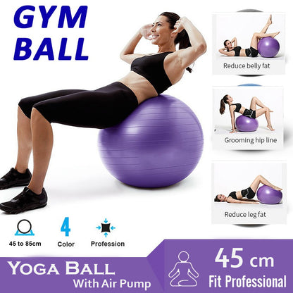 Anti-Burst Yoga  Fitness Balls For Pregnancy, Physical Therapy, Balance, Stability Home Gym