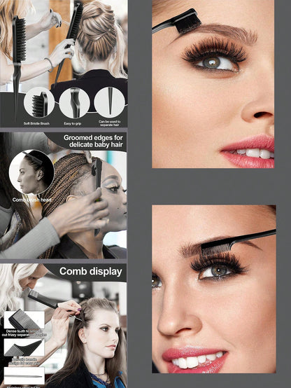 4 Pcs Hair Wax Stick Styling Comb Kit